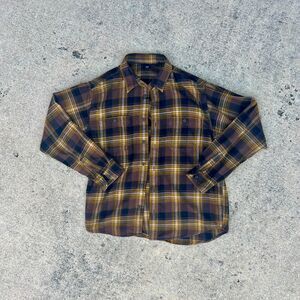 Uniqlo Brown Long-Sleeve Plaid Flannel | Size M